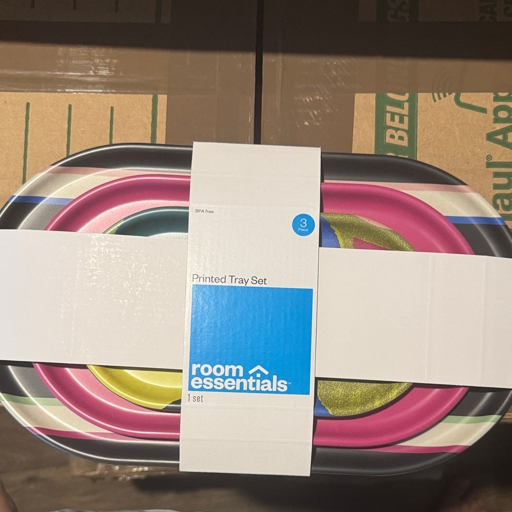 Room Essentials Multicolor Oval Tray Set